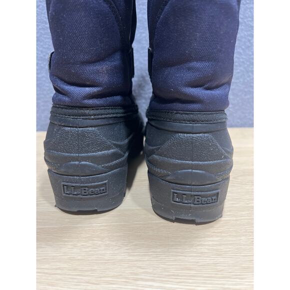 L.L. Bean Northwoods Snow Boots Kids Size 3 Black/Grey Winter 238064 - Picture 4 of 9